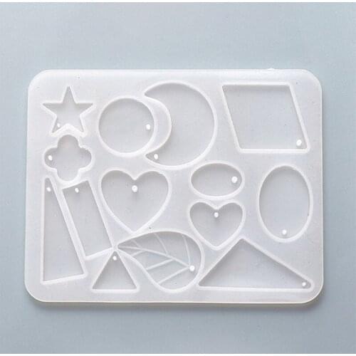 Handmade Silicone Earrings Mold Necklace Earring Pendant Resin Molds Drop Dangle Resin Earring Mold Jewelry Making Tools