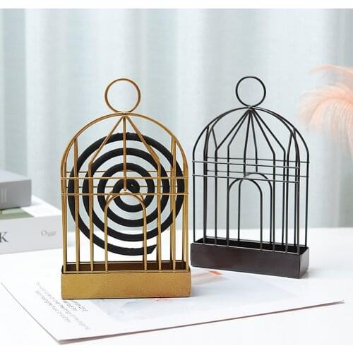 Nordic Retro Iron Insect Mosquito Coil Holder Innovative Home Incense Sandalwood Mosquito Repellent Coil Holder