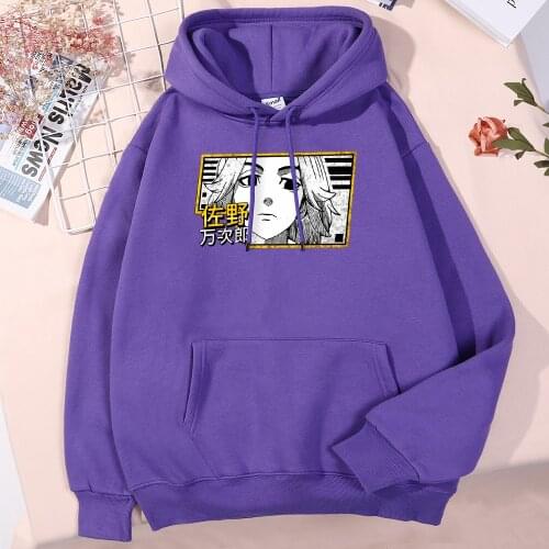 Anime Tokyo Revengers Manjiro Sano Print Hoody Mens Big Size Autumn Winter Sweatshirt Male Women Cozy All-Match O-Neck Tracksui