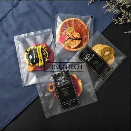 Thicken Frosted Fruit Tea Machine Sealing Bags Clear Frosted Gift Package Wrappers 10.5*14cm 2000pcs/lot