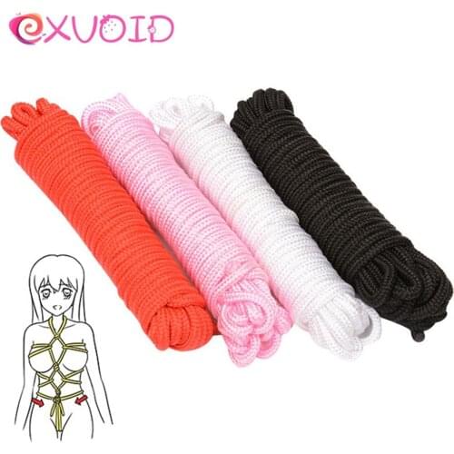 EXVOID 10 Meters Restraint Rope Slave Roleplay Sex Toys For Couples Flirting Thick Cotton Sex Slave Bondage Rope