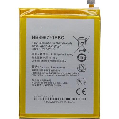 Replacement Phone Battery HB496791EBC for Huawei MATE 1 Ascend MT1-U06 MT2-L02 MT2-L05 3900mAh