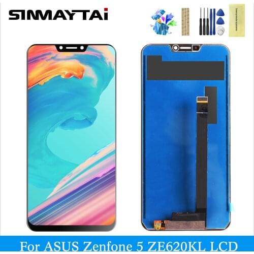 Lcd For ASUS ZenFone 5 2018 Gamme ZE620KL LCD display digitizer touch screen replacement Parts ASUS black 2018 Gamme ZE620KL