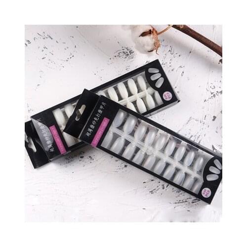 1bags/lot 240pcs nail art thin frosted short square scrub free polished False Nail Tips