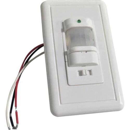 110V Automatic Body Sensor IR Infrared Sensors Switch Motion Detector Wall Mount Outdoor Light (White)