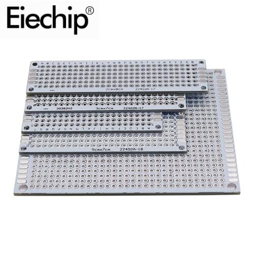 2x8 3x7 4x6 5x7 7x9cm Printed circuit board pcb prototype breadboard 1pcs double side pcb board Universal Printed circuit board