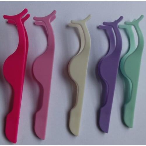 3PCS False Eyelash Tweezers False Eyelashes Applicator Eyelash Extension Curler Nipper Auxiliary Clamp Makeup Forceps Tools