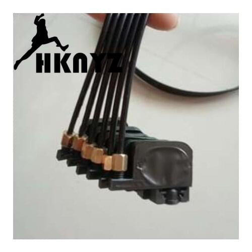 6 color ink tube hose pipe pipe line 1.3m with uv square small damper screw nuts oring for For Epson R330 R290 T50 L800 1390