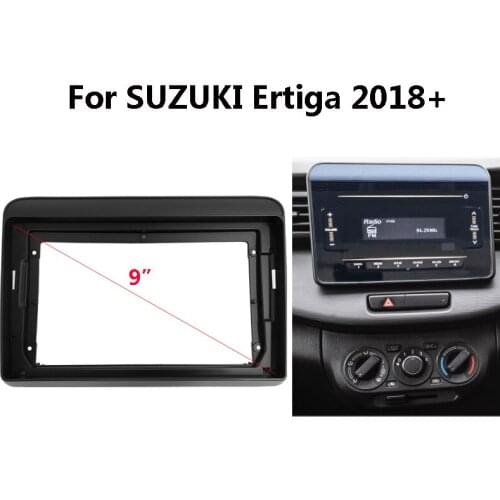 9 inch Car Radio Fascia For SUZUKI Ertiga 2018+ Auto Stereo ABS Plastic Panel Mounting Bezel Faceplate Frame Dash Kit