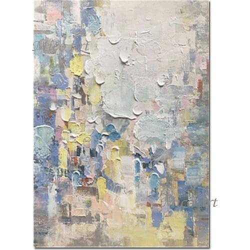 Abstract Heavy Texture Acrylic Canvas Art Abstract Knife Oil Painting No Frame Wall Hangings Canvas Wall Art Home Showpieces