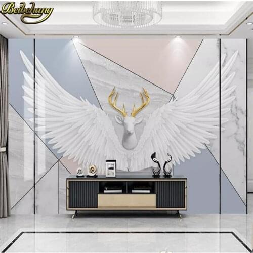 Beibehang Custom Mural Wallpaper Geometric marble Landscape Wall Painting Living Room Bedroom Photo Wall paper Home Decor