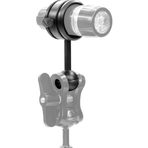 BGNing 1" Ball Head to Ys Head Clip Arm/Flashlight Ballhead Clamp Fixed Clip Adapter for Gopro for Osmo Camera Light Diving Part