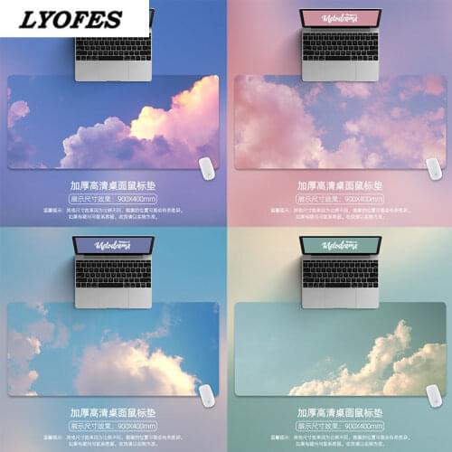 Large Anime Pink Mousepad Gamer Cute Kawaii XL Gaming Mouse Pad Rubber Otaku Locking Edge Big Fashion Laptop Notebook Desk Mat