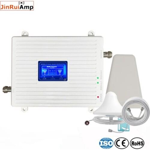 2G 3G 4G Dual Band Signal Booster GSM 900+2100Mhz and GSM900+4G 1800Mhz Cellphone Signal Repeater Mobile Cellular Amplifier Kit