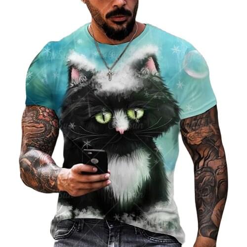 Summer New Three-Dimensional 3D vortex Men T-Shirt Fashion O-Neck Casual Short Sleeve Harajuku Hip Hop Trend Oversized T-Shirt