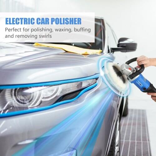 HCC 7-inch Electric Car Polisher 1100W Variable 6-Speed Auto Car Polisher Buffer with Detachable Polishing Sander Rotary Tool