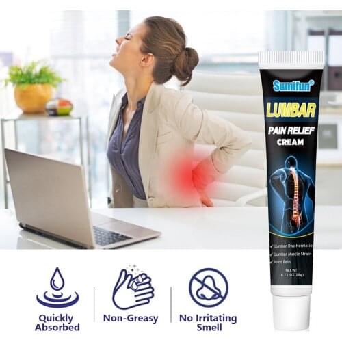 Lumbar Disc Herniation Analgesic Cream Treat Arthritis Rheumatism Ointment Muscle Joint Pain Relief Waist Massage Care Plaster