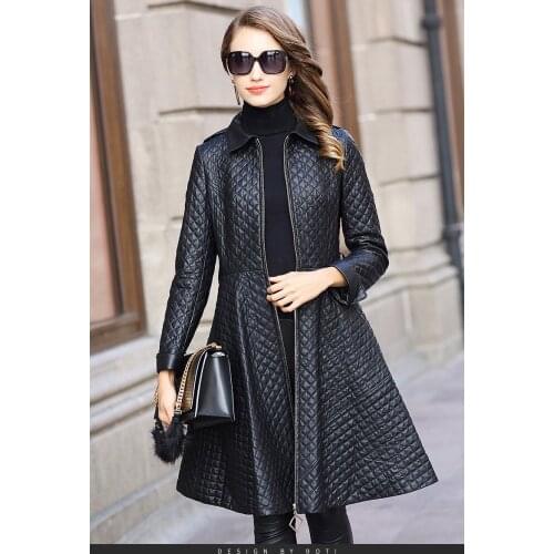 Leather Jacket Winter Jacket Women Genuine Sheepskin Coat Female Thick Parka Women Clothes 2020 Long Trench Coats MY4446