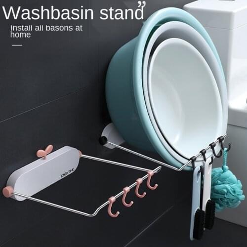 Creative Storage Bathroom Storage Rack Free Punching Shrink Storage Rack Multifunctional Bathroom Accessories WC Accessories