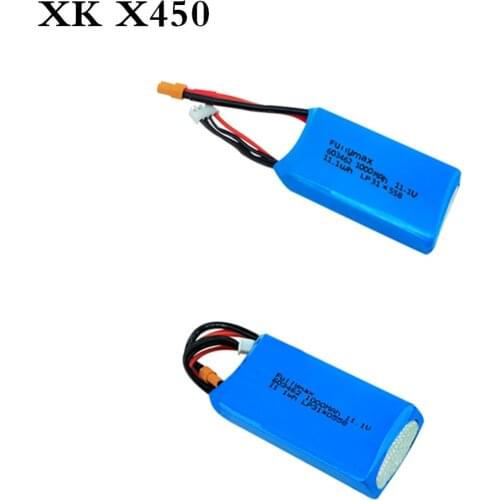 3s 11.1V 1000mAh Lipo Battery For XK X450 FPV RC Drone Airplane Spare Parts 3s 603462 Rechargeable Lithium Battery 1-2pcs