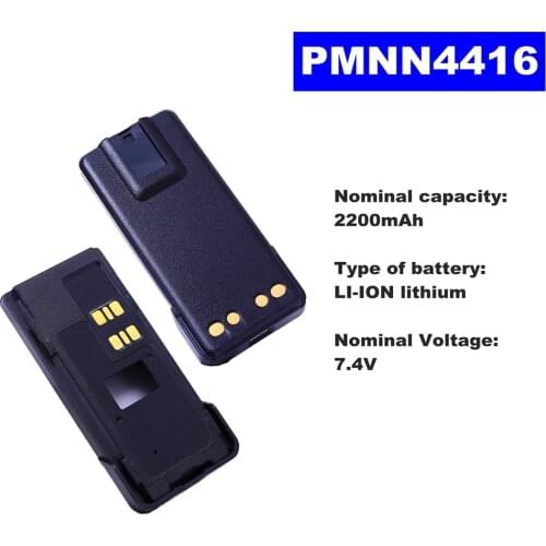 7.4V 2200mAh LI-ION Radio Battery PMNN4416 For Motorola Walkie Talkie XIR P6620/P6600 Two Way Radio