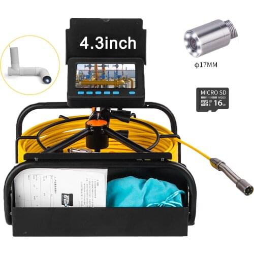 WP9604B Mini Monitor Industrial Endoscope Video Camera Pipeline Inspection System Pipe &drain Sewer Detection Infrared Device