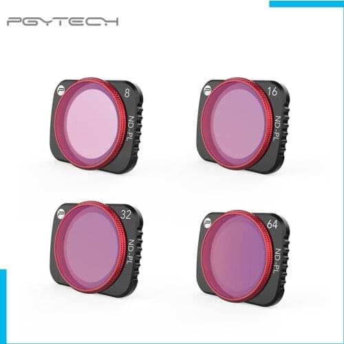 PGYTECH For DJI Mavic Air 2 ND 8 16 32 64 PL Lens Filters Set Professional Filter Kit Air2 ND8 ND16 ND32 ND64