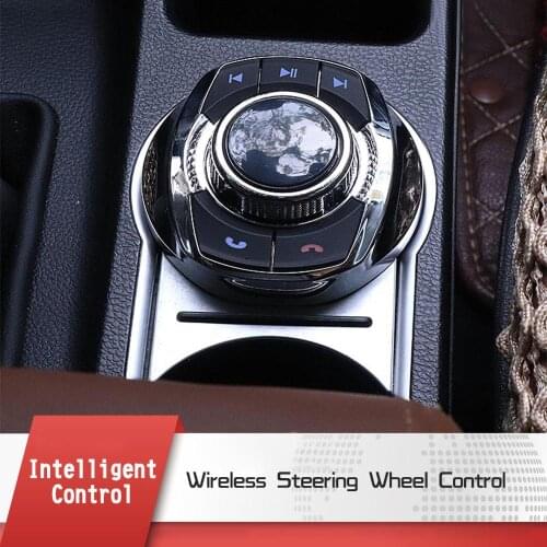New Universal Car Wireless Steering Wheel Control Button With LED Light 8-Key Functions For Car Android Navigation Player