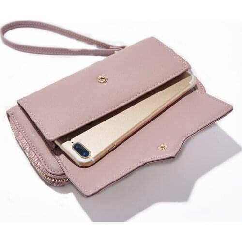 New Designer Female Wallet Fashion Long Woman Purse Clutch PU Leather Ladies Purses Card Holder Women Phone Bags