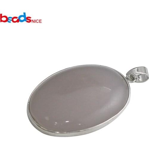 Beadsnice ID28682Psmt2 BrassTeardrop Shape Bezel Pendant Natural Stone Jewelry Charms Supply