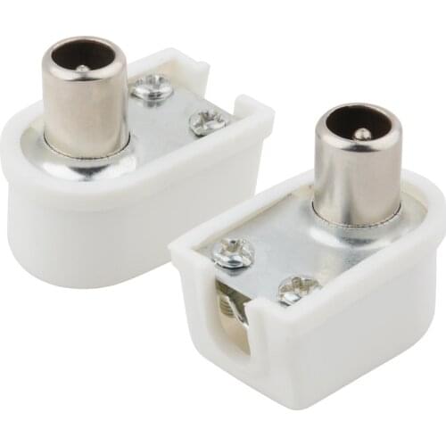 Right Angled Coaxial Line Plug Transformer Balun 75/300 ohm IEC TV PAL Adapter new