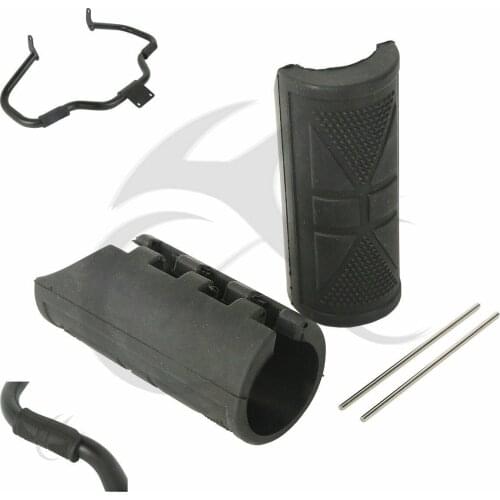 Motorcycle 1 1/4" 32mm Engine Guard Rubber Peg For Yamaha Dragstar V-Star Harley Touring black