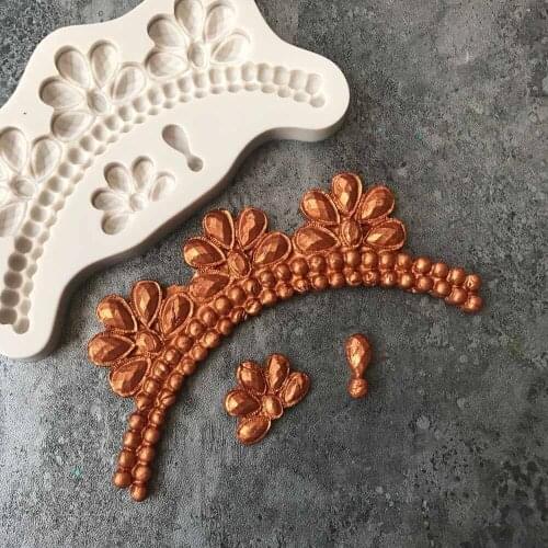 Necklace Silicone Mold DIY Epoxy Resin Plaster Crafts Chocolate Mold Kitchen Cake Baking Decoration Necklace Silicone Mold