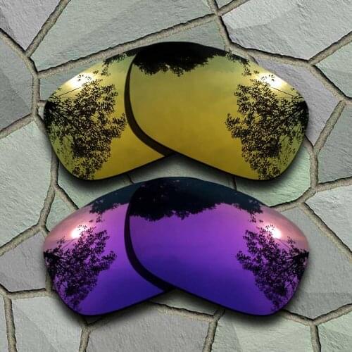 Yellow Golden&Purple Sunglasses Polarized Replacement Lenses for Oakley Twoface