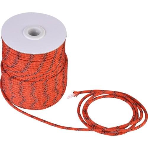 5MM Diameter 20/30/50m Reflective String Windproof Tent Rope Guy Line For Camping Tent Camping Rope Reflective Guy Ropes For Ten