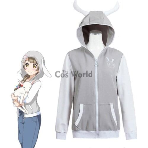 Love Live Minami Kotori Animal Hoody Hoodie Sweater Coat Jackets Outwear Outfit Cosplay Costumes