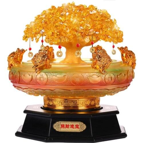 TT Fortune Golden Toad Cornucopia Office Decoration Pachira Macrocarpa Store Company Relocation and Opening Gift