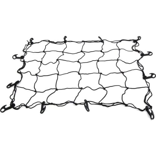 Universal Protable Motorcycle Cargo Net Black Mesh Bungee Cord with Hook Adjustable Cargo Net Motorcycle Accessories