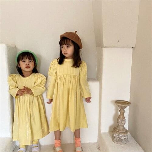 Girls' Vintage Court Golden Dress kids dresses for girls princess dress girls dress
