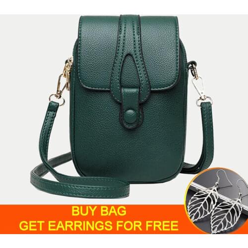 Vintage Fashion Small Shoulder Bags For Women Retro PU Leather Crossbody Phone Purse Messenger Bag Mini Handbag Pouch