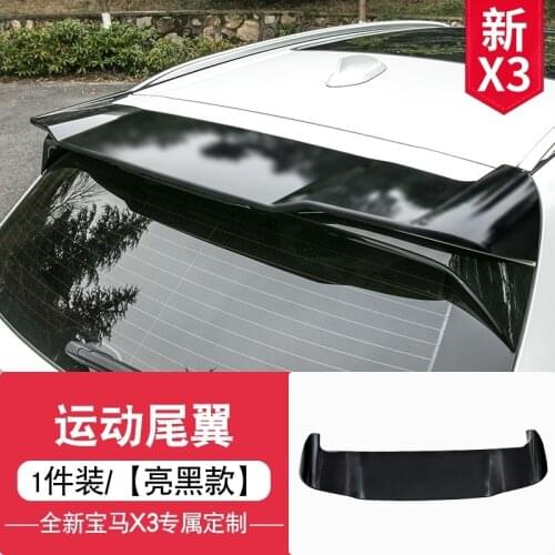 Rear Roof Spoiler Boot Lip Wing For BMW X3 G01 2018 - 2020 Rear Spoiler ABS Glossy Black Carbon Look