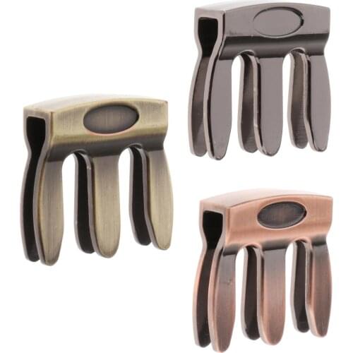 5pcs Violin Mute 3 Prongs Metal Violin Mute Wear-resistant Violin Silencer for 1/2 3/4 4/4 1/4 1/8 Violin