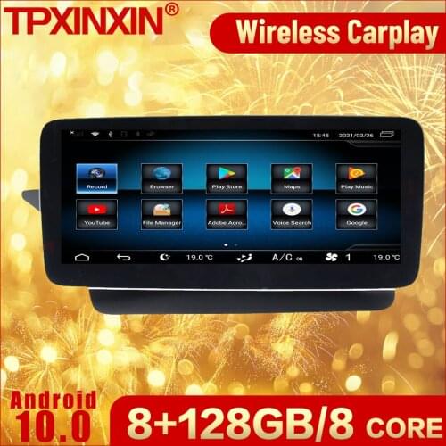 8+128G Carplay Android Multimedia Stereo Radio Receiver For Mecerdes Benz E Series 2011 2012 2013 2014 GPS Video Audio Head Unit