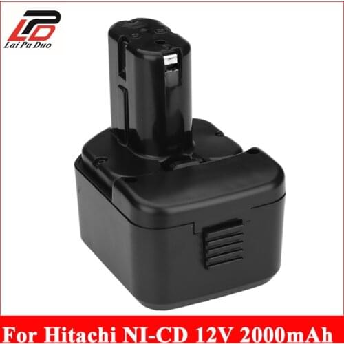 2000mAh 12V 2.0Ah Battery for Hitachi EB1214S EB1212S WR12DMR CD4D DH15DV 12V EB1220BL C5D , DS 12DVF3