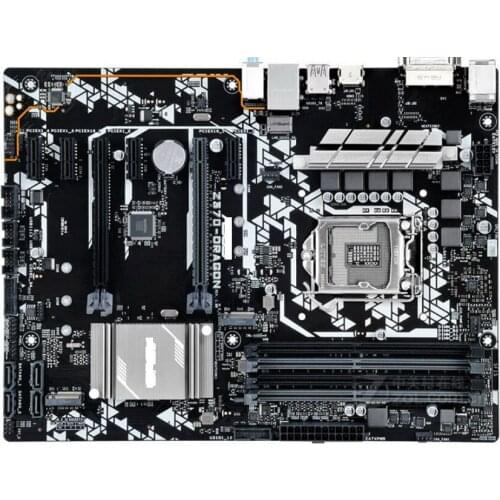 Used ASUS Z370-DRAGON original motherboard for intel LGA 1151 DDR4 I3 I5 I7 USB2.0 USB3.0 USB3.1 mainboard