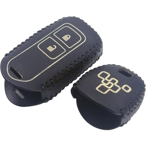 Luckeasy key cover for toyota verso 2011-2014 highlander 2012 2013 yaris L Genuine Leather wallet remote car key2a