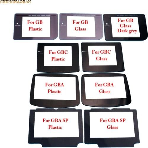 ChengHaoRan 1x For GB GBC GBP GBA SP Screen Replacement Plastic Glass Display Protector Lens for Nintendo Gameboy Color Advance
