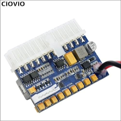 CIOVIO DC ATX Peak PSU 19V 200W Pico ATX Switch Mining PSU 24pin MINI ITX DC to ATX PC Power Supply For Computer