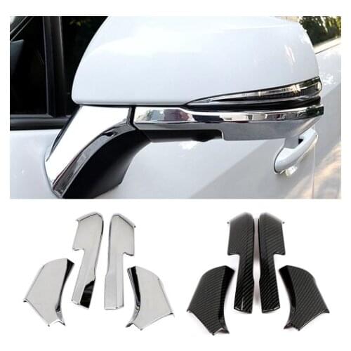 For Toyota Rav 4 Rav4 5 Gen 2019-2021 Rearview Mirror Cover Strip Decoration Trim ABS Chrome Side Rear View Mirror Sticker
