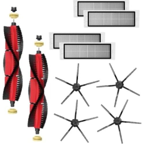Filter Main Brush Side Brush Parts For Xiaomi Roborock S5 Max S50 S51 S55 S6 S6 Pure E25 E35 Vacuum Accessories